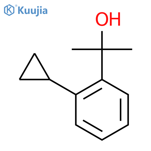 2-(2-cyclopropylphenyl)propan-2-ol structure
