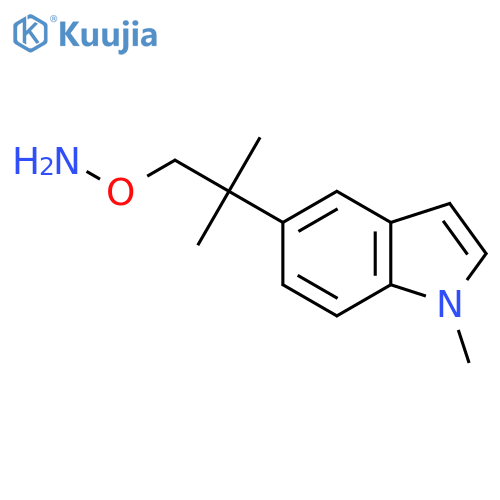 O-2-methyl-2-(1-methyl-1H-indol-5-yl)propylhydroxylamine structure