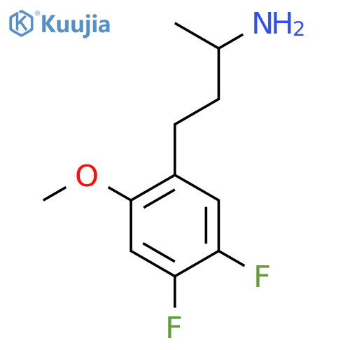 4-(4,5-difluoro-2-methoxyphenyl)butan-2-amine structure