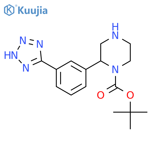 tert-butyl 2-3-(1H-1,2,3,4-tetrazol-5-yl)phenylpiperazine-1-carboxylate structure