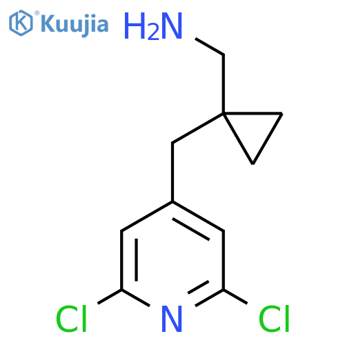 {1-(2,6-dichloropyridin-4-yl)methylcyclopropyl}methanamine structure