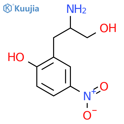 2-(2-amino-3-hydroxypropyl)-4-nitrophenol structure