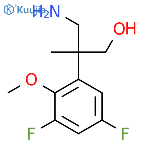 3-amino-2-(3,5-difluoro-2-methoxyphenyl)-2-methylpropan-1-ol structure
