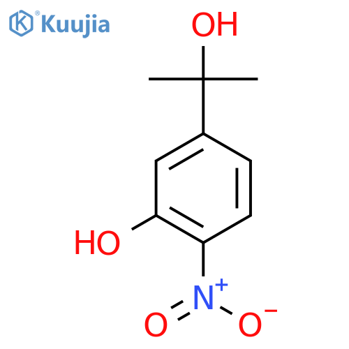 5-(2-Hydroxypropan-2-yl)-2-nitrophenol structure