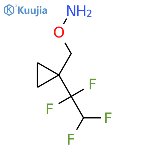 O-{1-(1,1,2,2-tetrafluoroethyl)cyclopropylmethyl}hydroxylamine structure