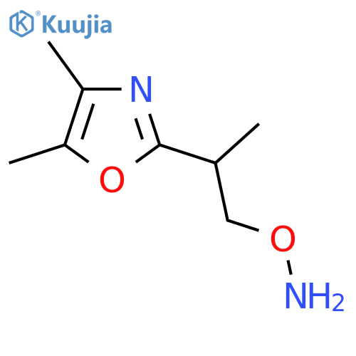 O-2-(dimethyl-1,3-oxazol-2-yl)propylhydroxylamine structure