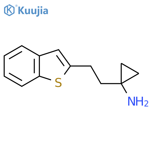 1-2-(1-benzothiophen-2-yl)ethylcyclopropan-1-amine structure