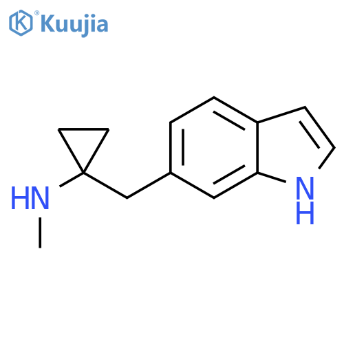 1-(1H-indol-6-yl)methyl-N-methylcyclopropan-1-amine structure