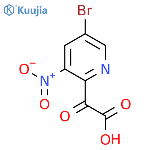 2-(5-bromo-3-nitropyridin-2-yl)-2-oxoacetic acid structure