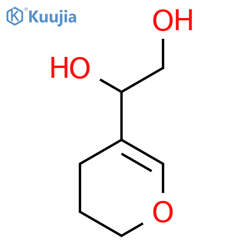 1-(3,4-dihydro-2H-pyran-5-yl)ethane-1,2-diol structure