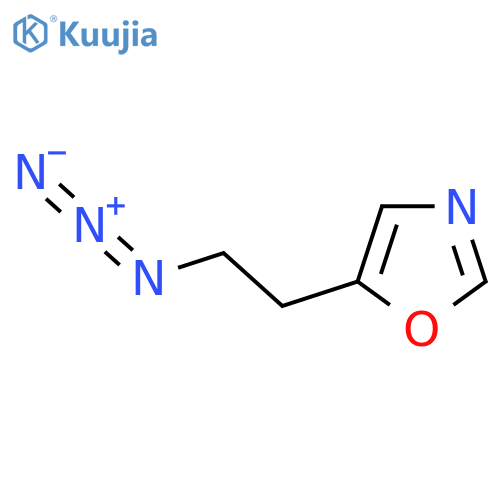 5-(2-azidoethyl)-1,3-oxazole structure