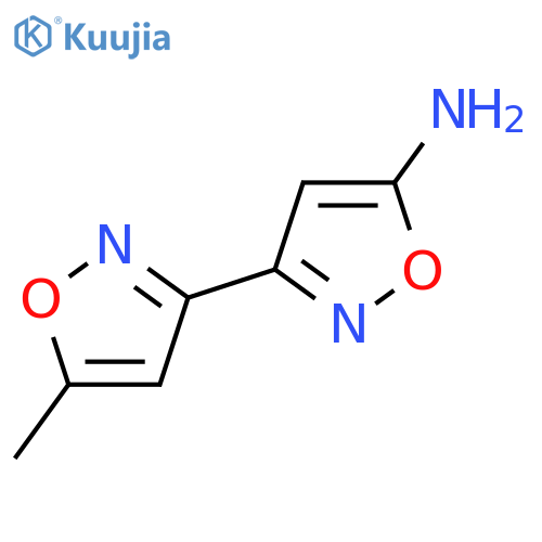 3-(5-methyl-1,2-oxazol-3-yl)-1,2-oxazol-5-amine structure