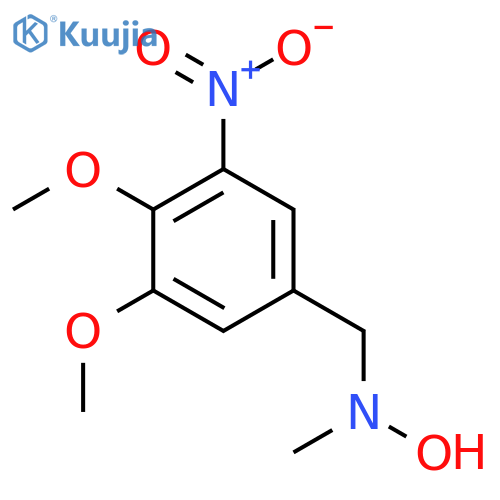 N-(3,4-dimethoxy-5-nitrophenyl)methyl-N-methylhydroxylamine structure