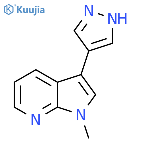 4-{1-methyl-1H-pyrrolo2,3-bpyridin-3-yl}-1H-pyrazole structure
