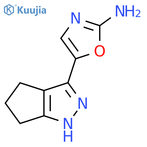 5-{1H,4H,5H,6H-cyclopentacpyrazol-3-yl}-1,3-oxazol-2-amine structure