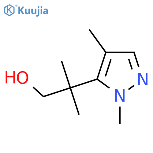 2-(1,4-dimethyl-1H-pyrazol-5-yl)-2-methylpropan-1-ol structure