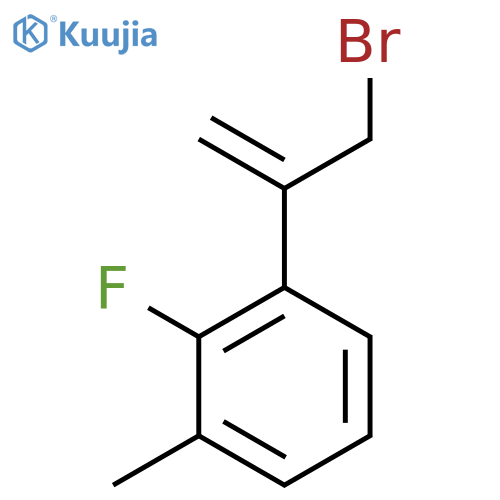 1-(3-bromoprop-1-en-2-yl)-2-fluoro-3-methylbenzene structure