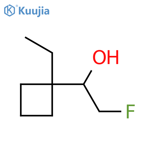 1-(1-ethylcyclobutyl)-2-fluoroethan-1-ol structure