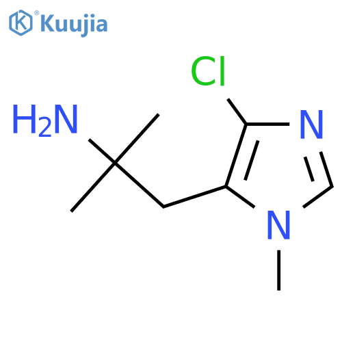 1-(4-chloro-1-methyl-1H-imidazol-5-yl)-2-methylpropan-2-amine structure