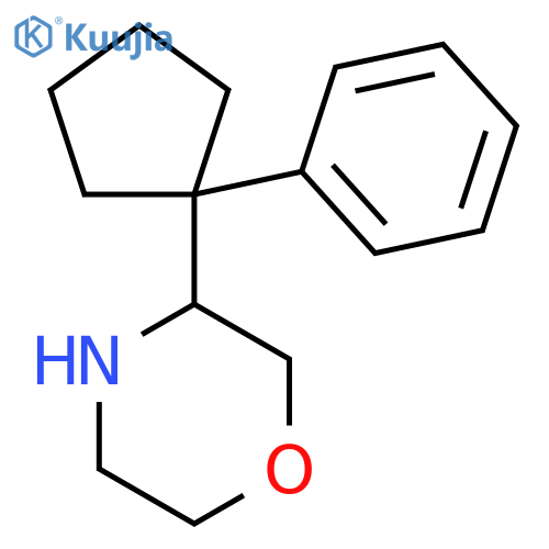 3-(1-phenylcyclopentyl)morpholine structure