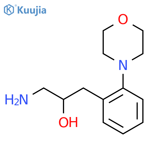1-amino-3-2-(morpholin-4-yl)phenylpropan-2-ol structure