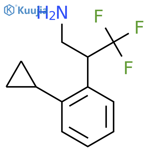 2-(2-cyclopropylphenyl)-3,3,3-trifluoropropan-1-amine structure