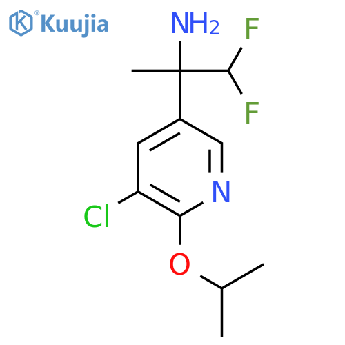 2-5-chloro-6-(propan-2-yloxy)pyridin-3-yl-1,1-difluoropropan-2-amine structure