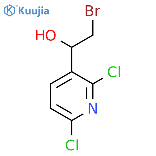 2-bromo-1-(2,6-dichloropyridin-3-yl)ethan-1-ol structure
