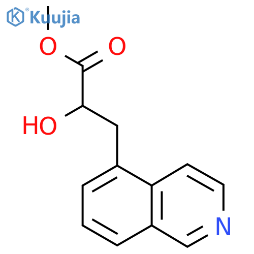 methyl 2-hydroxy-3-(isoquinolin-5-yl)propanoate structure