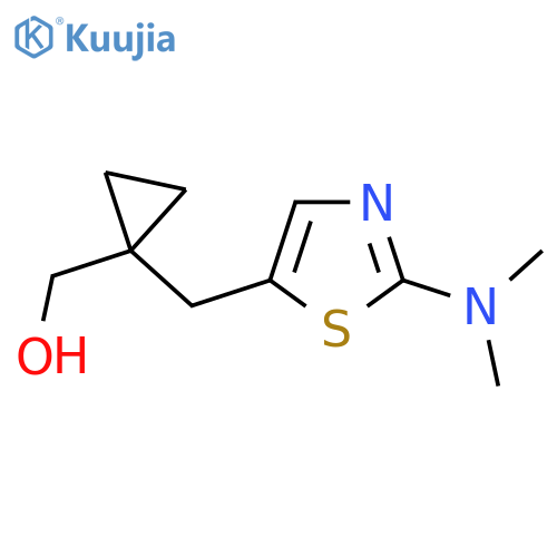 (1-{2-(dimethylamino)-1,3-thiazol-5-ylmethyl}cyclopropyl)methanol structure
