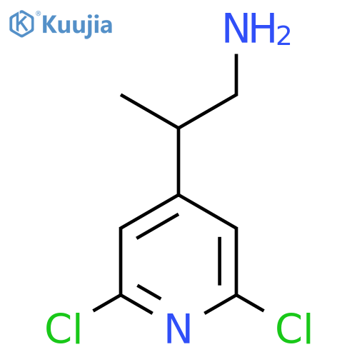 2-(2,6-dichloropyridin-4-yl)propan-1-amine structure