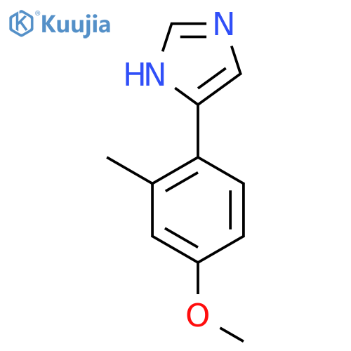 4-(4-methoxy-2-methylphenyl)-1H-imidazole structure