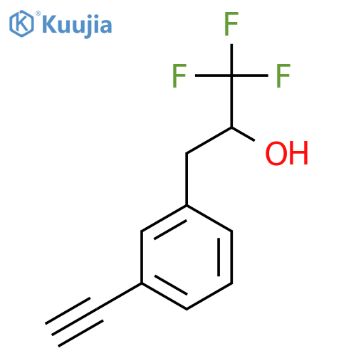 3-(3-ethynylphenyl)-1,1,1-trifluoropropan-2-ol structure