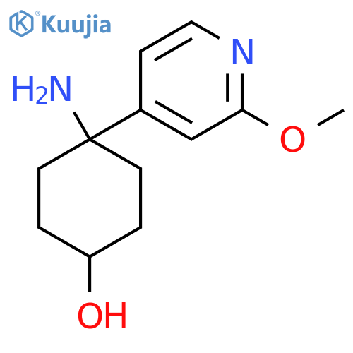 4-amino-4-(2-methoxypyridin-4-yl)cyclohexan-1-ol structure