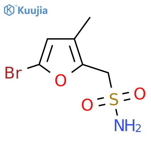(5-bromo-3-methylfuran-2-yl)methanesulfonamide structure