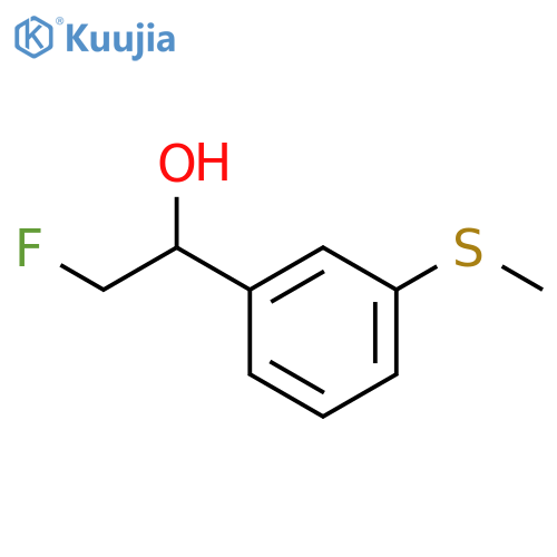 2-fluoro-1-3-(methylsulfanyl)phenylethan-1-ol structure