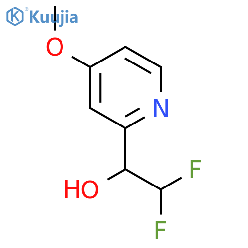 2,2-difluoro-1-(4-methoxypyridin-2-yl)ethan-1-ol structure