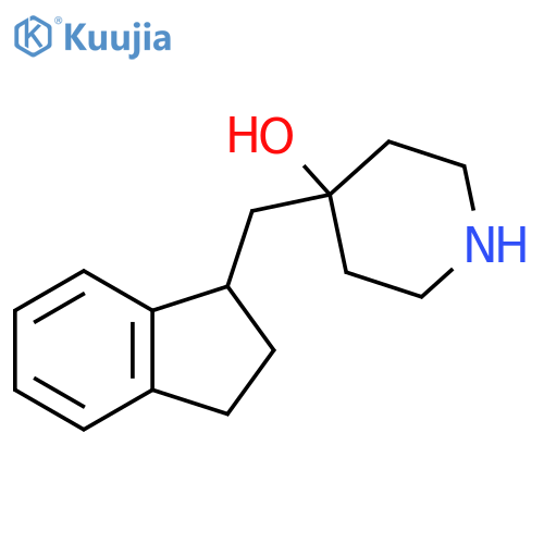 4-(2,3-dihydro-1H-inden-1-yl)methylpiperidin-4-ol structure