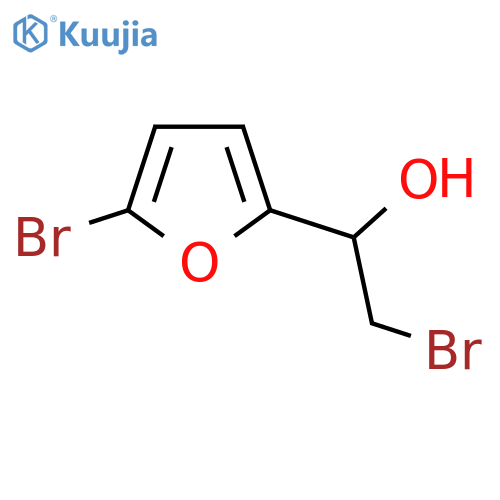 2-bromo-1-(5-bromofuran-2-yl)ethan-1-ol structure