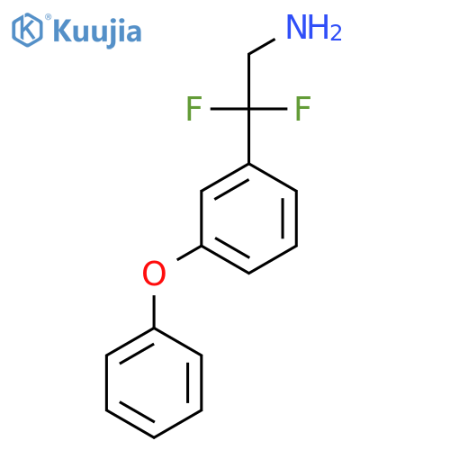 2,2-difluoro-2-(3-phenoxyphenyl)ethan-1-amine structure