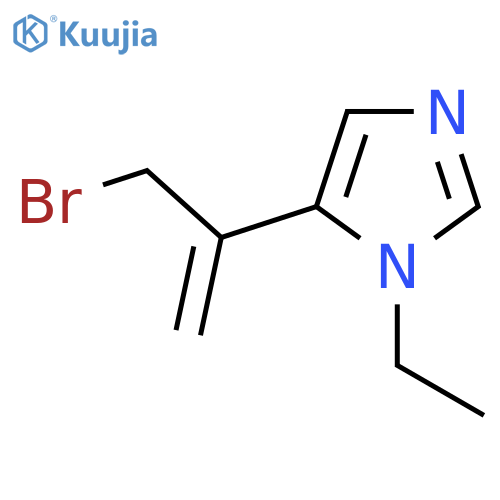 5-(3-bromoprop-1-en-2-yl)-1-ethyl-1H-imidazole structure