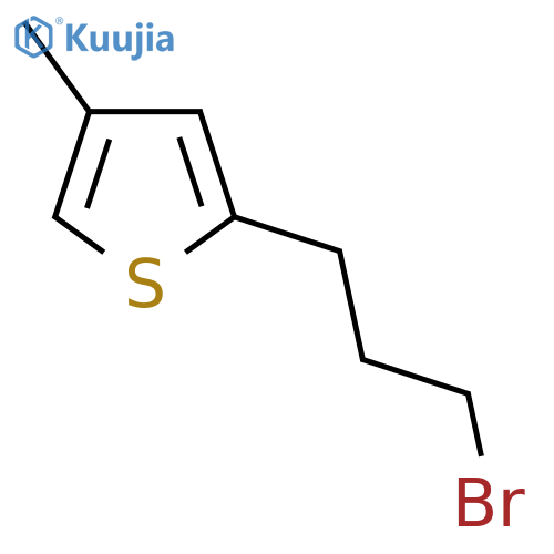 2-(3-bromopropyl)-4-methylthiophene structure