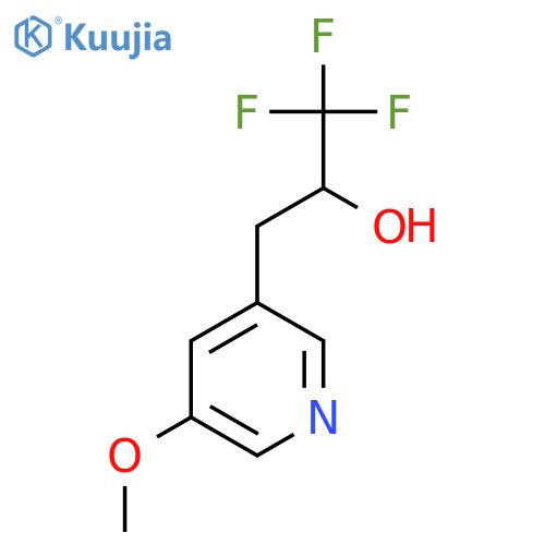 1,1,1-trifluoro-3-(5-methoxypyridin-3-yl)propan-2-ol structure