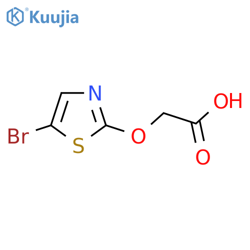 2-(5-bromo-1,3-thiazol-2-yl)oxyacetic acid structure