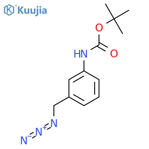 tert-butyl N-3-(azidomethyl)phenylcarbamate structure
