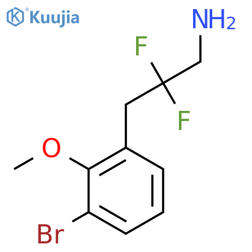 3-(3-bromo-2-methoxyphenyl)-2,2-difluoropropan-1-amine structure
