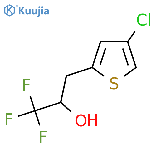 3-(4-chlorothiophen-2-yl)-1,1,1-trifluoropropan-2-ol structure