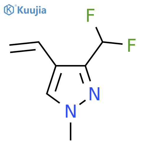 3-(difluoromethyl)-4-ethenyl-1-methyl-1H-pyrazole structure