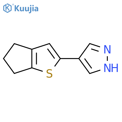 4-{4H,5H,6H-cyclopenta[b]thiophen-2-yl}-1H-pyrazole structure