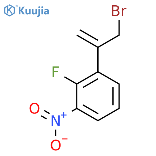 1-(3-bromoprop-1-en-2-yl)-2-fluoro-3-nitrobenzene structure